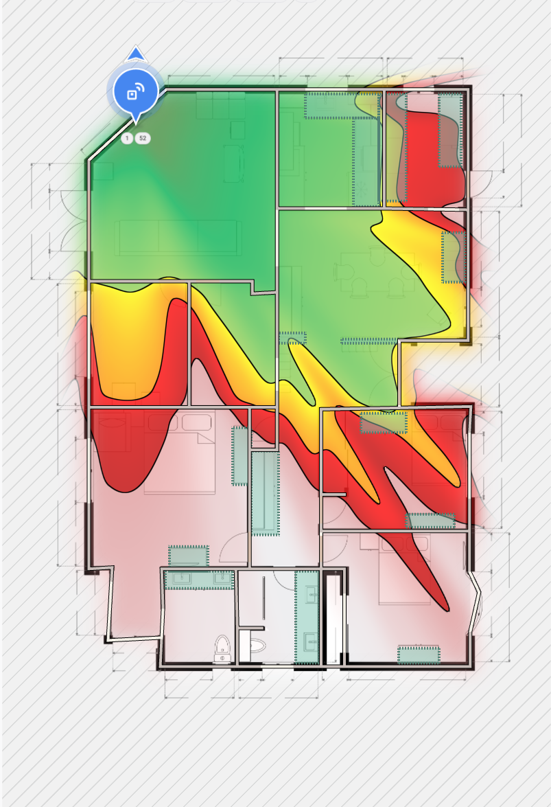 Before Wi‑Fi coverage heatmap